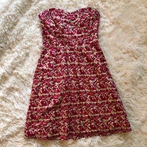 American Eagle Red Floral Dress